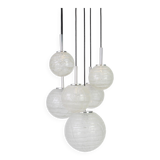 Grand cascading chandelier in Murano glass by Doria, Germany, 1970s.