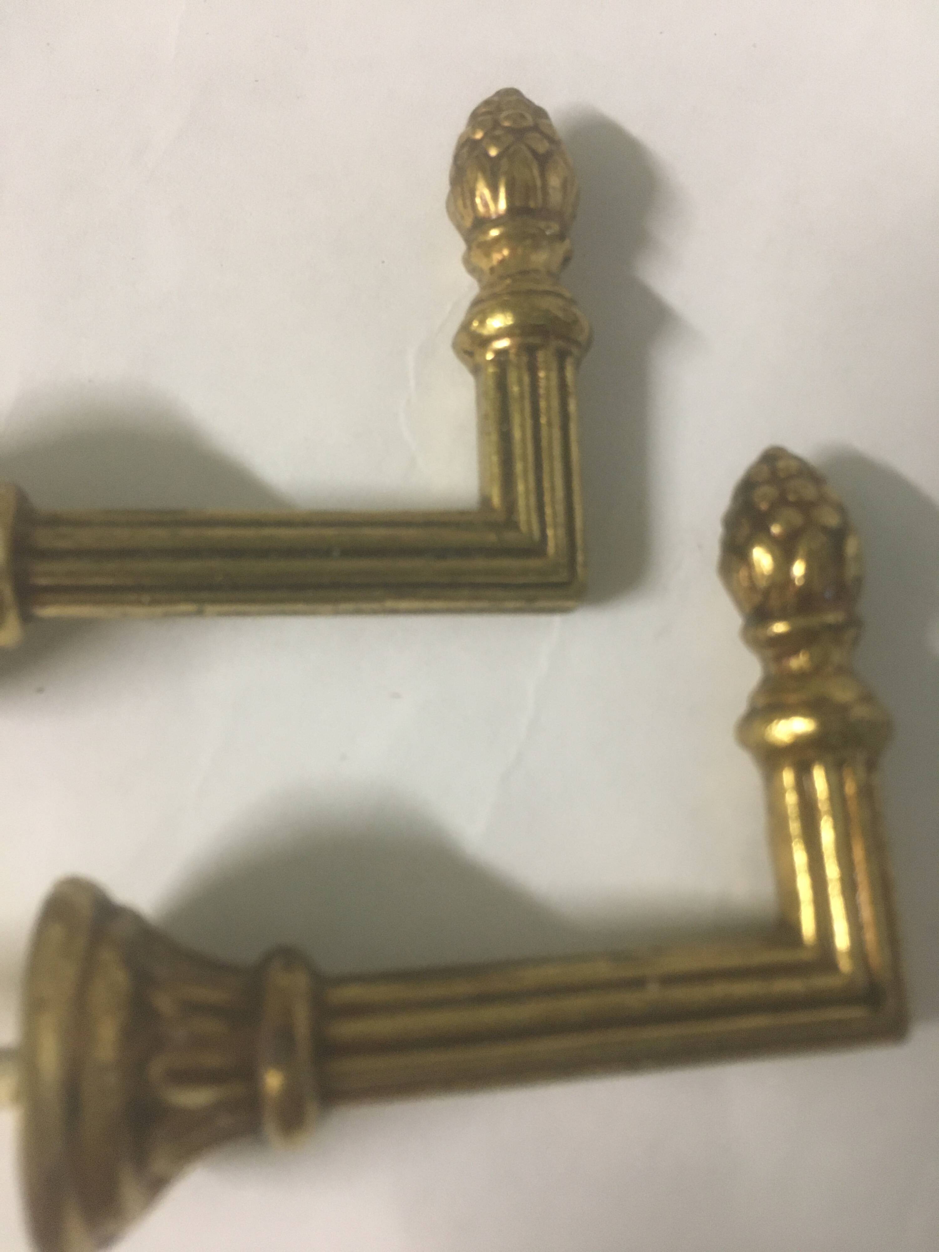 Brass tiebacks (pair)