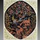 Oriental carpet TABRIZ Iran Wool and Silk: 95 x 75 cm - "Galerie Sardje"