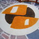 Design round carpet, 60s