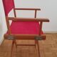 Vintage director's folding chair.