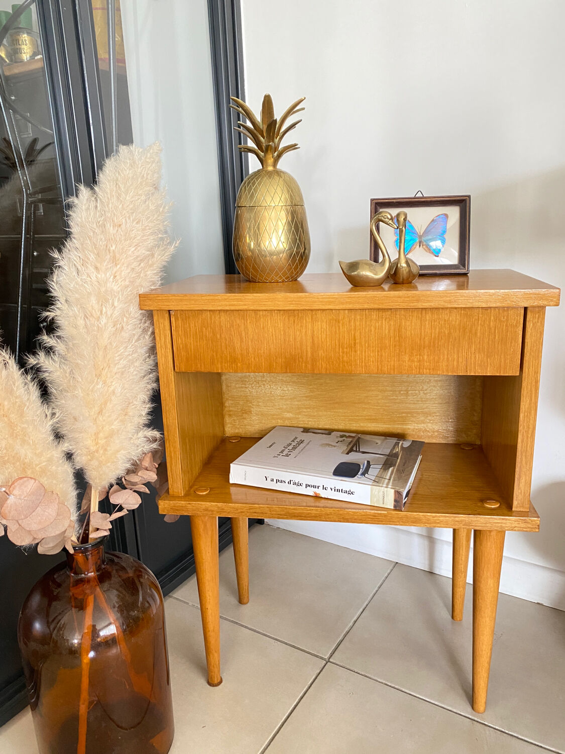 Vintage bedside table