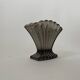 Art Deco Smoked Glass Shell Vase