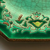 Cake dish Longwy Chevreuse enamels MP Chevallier