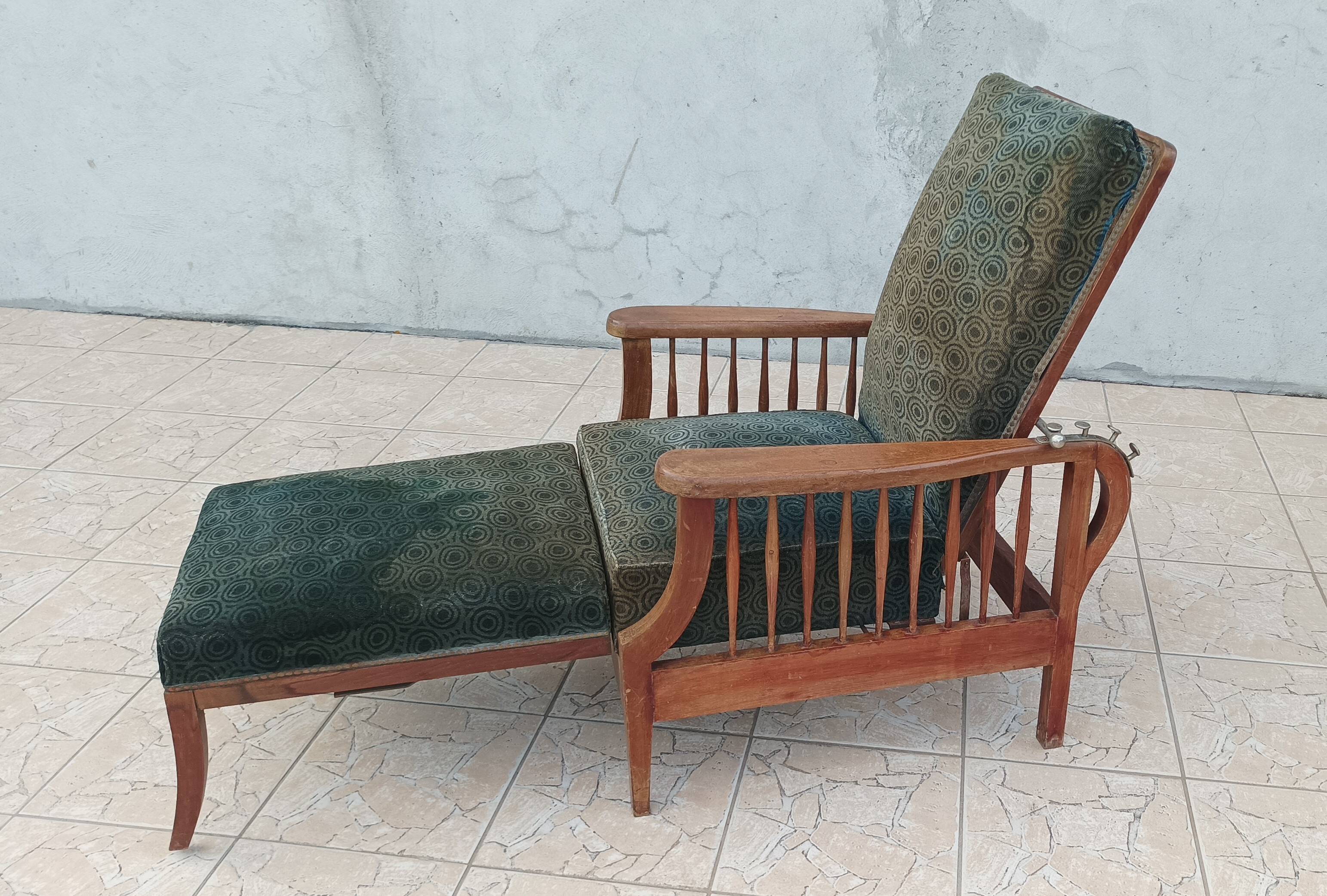 Fauteuil Morris en hêtre Art & Craft
