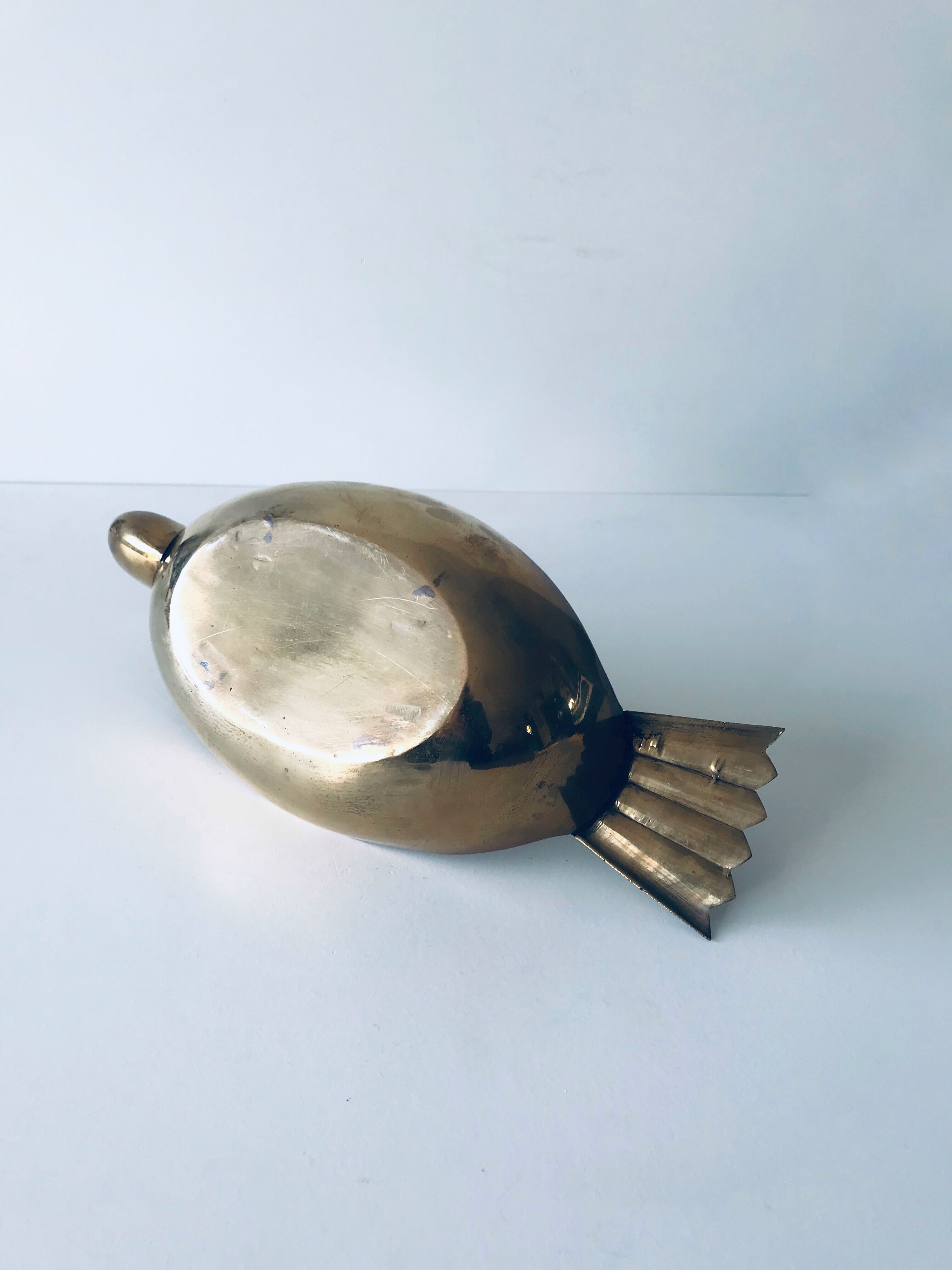 Empty brass duck empty pocket