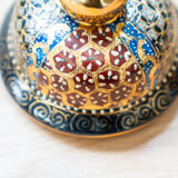 Vase en céramique chinoise peint à la main des années 1960