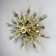 Sun-shaped ceiling or wall light by Oscar Torlasco for StilKronen, cut Murano glass, Italy, 1970s
