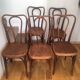 5 chairs bistro J & J Kohn with label and stamp circa 1900