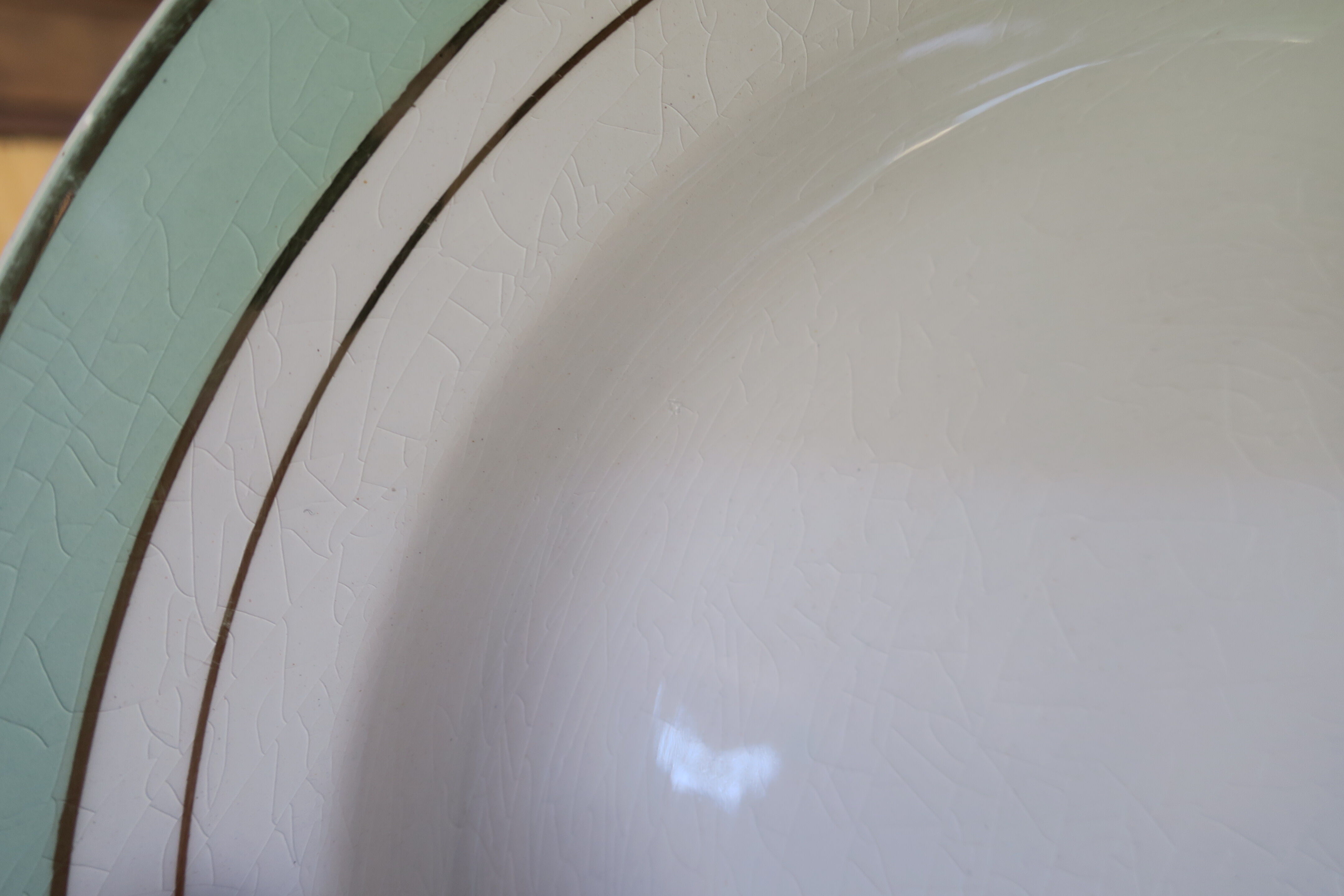 6 vintage Luneville hollow plates