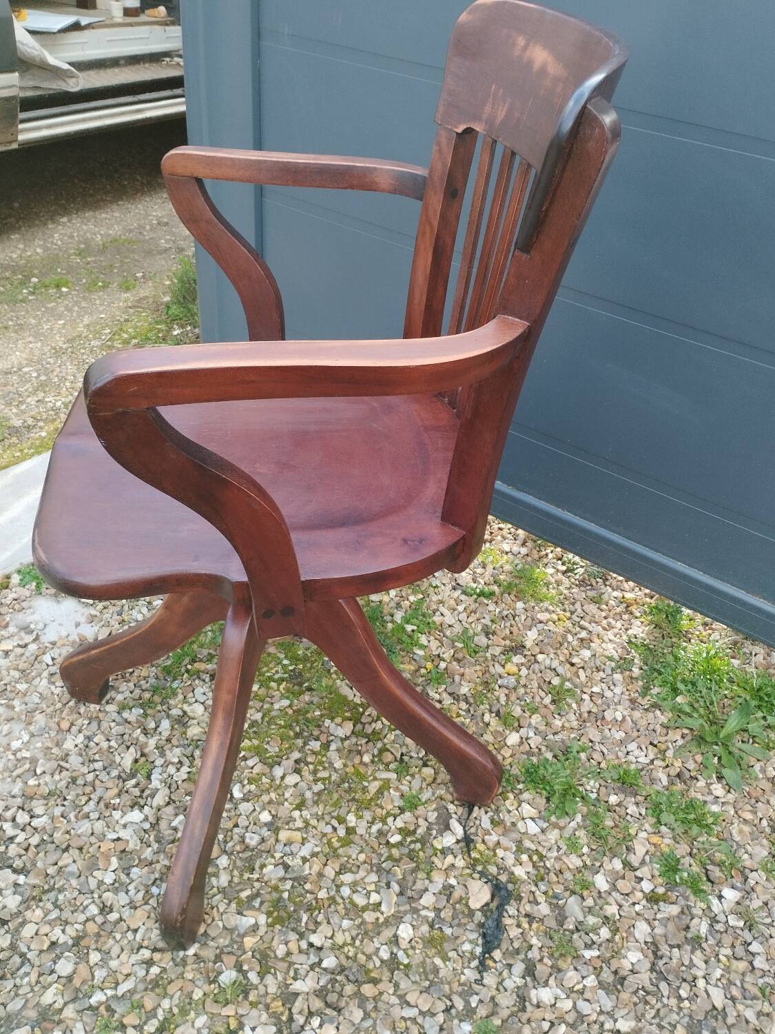 Fauteuil de bureau américain ancien