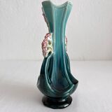Vase soliflore en barbotine art nouveau fin XIXe