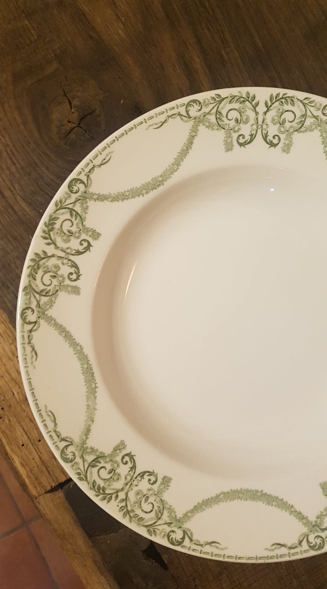 Lot of 4 plates Creil and Montereau Service Napoleon