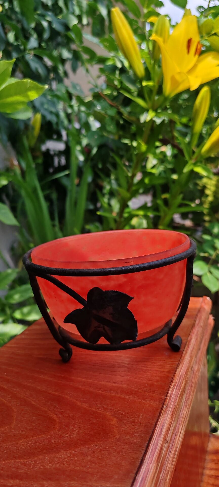Coupe patte de verre vintage