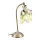 Art Nouveau Brass and Glass Cabochon Table Lamp, Circa 1910