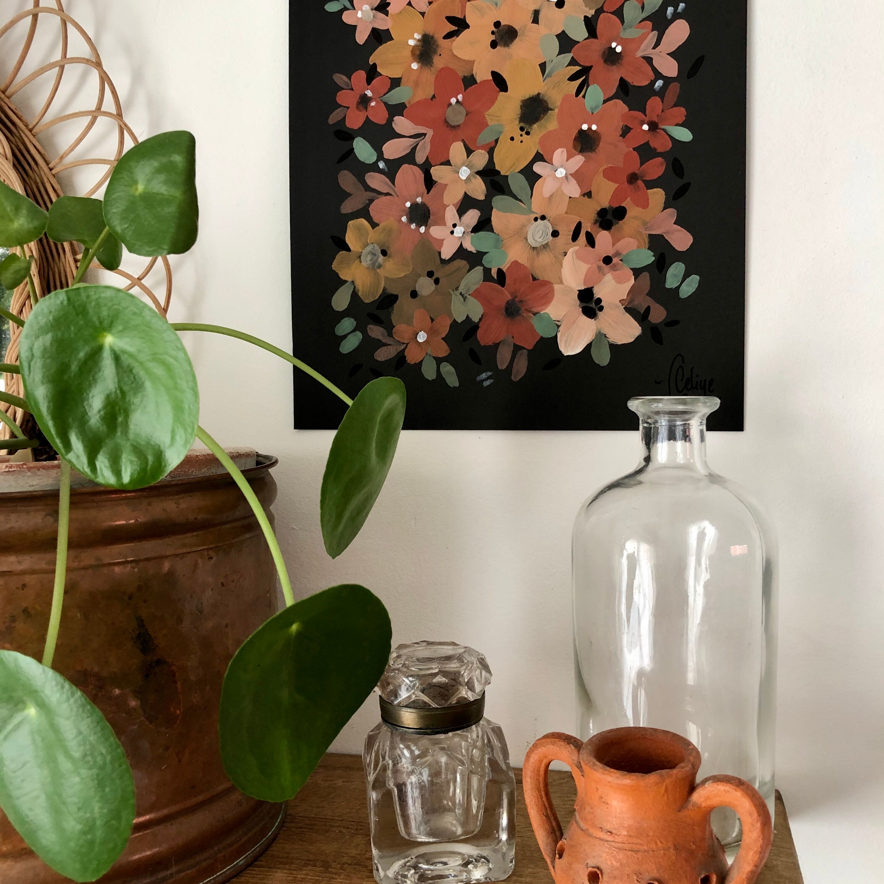 Paper illustration of flowers