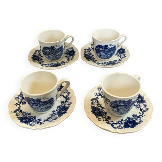 Set of 4 BP Sarguemines cups