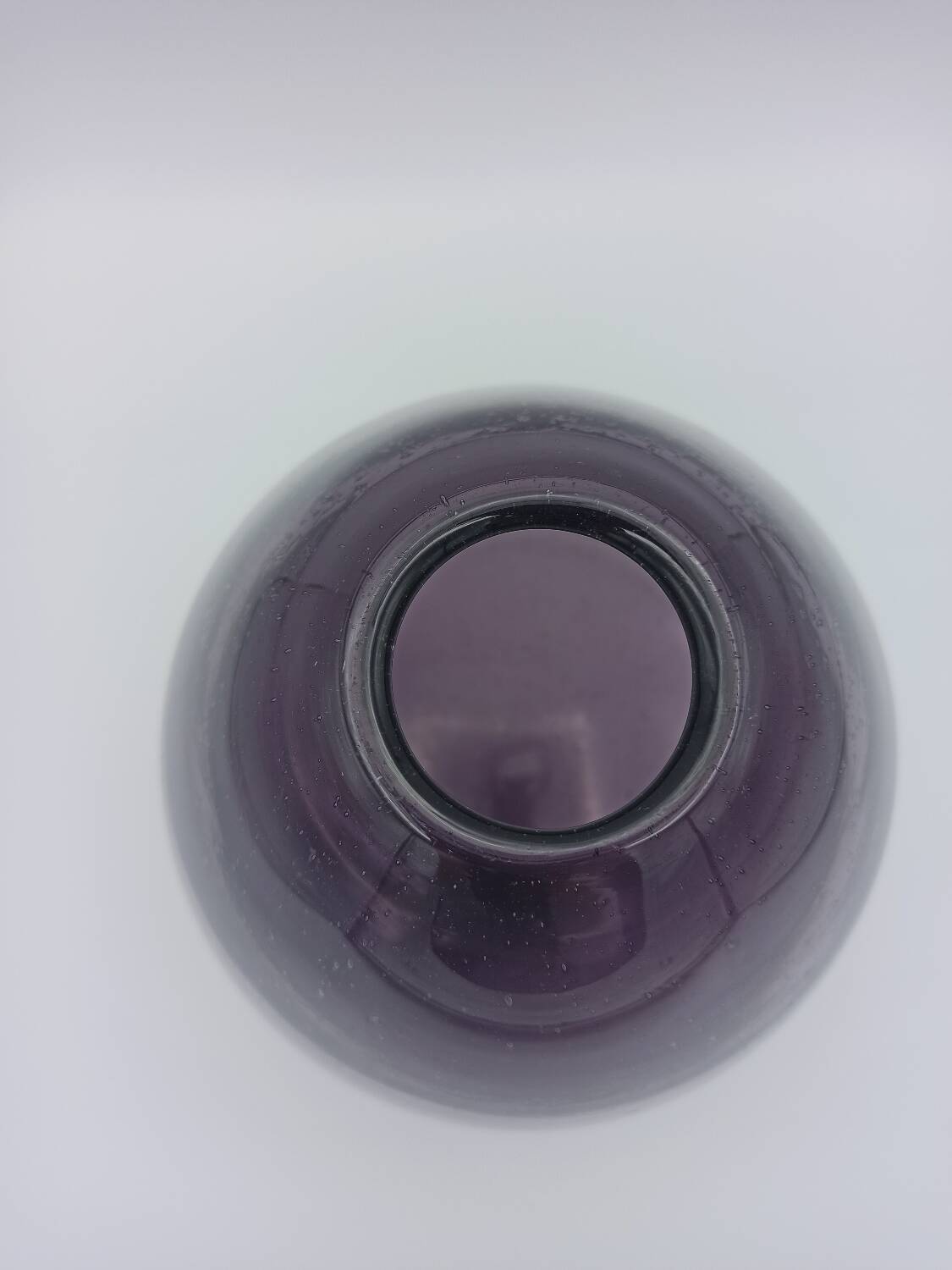 Vintage bubble glass vase