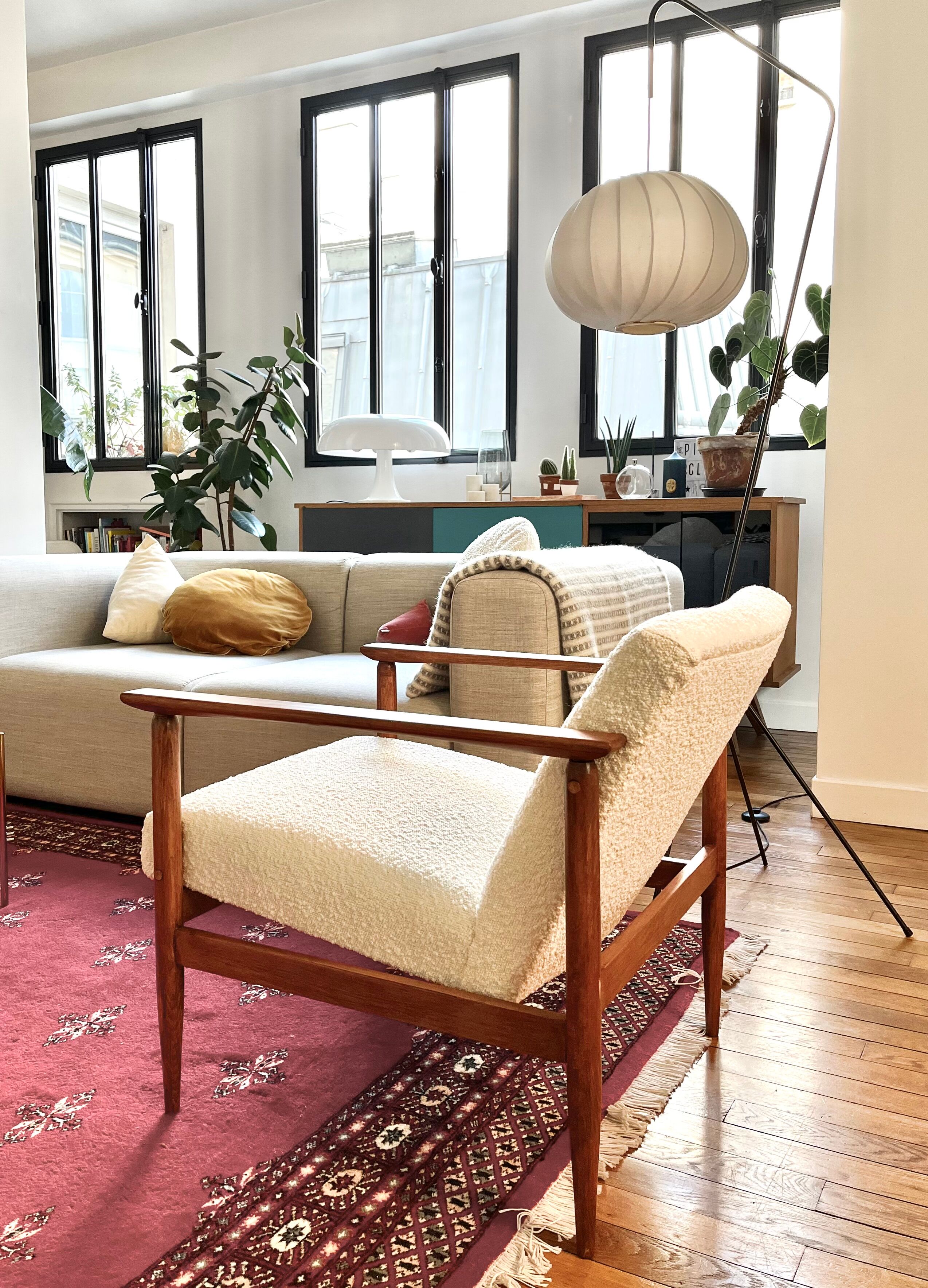 Armchair M buckle cream