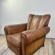 Vintage Leather Club Armchair from the 1950s