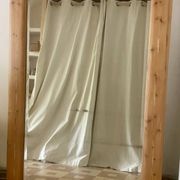 Very large mirror in antique pine.
