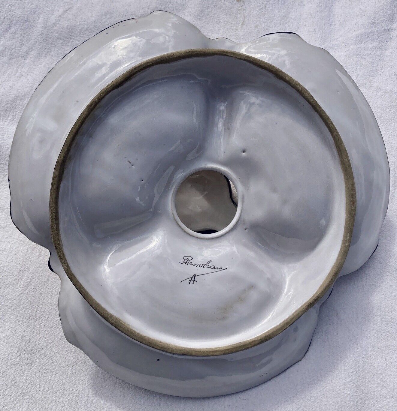 Art deco tray or servant, Angoulême, signed on the back Alfred Renoleau