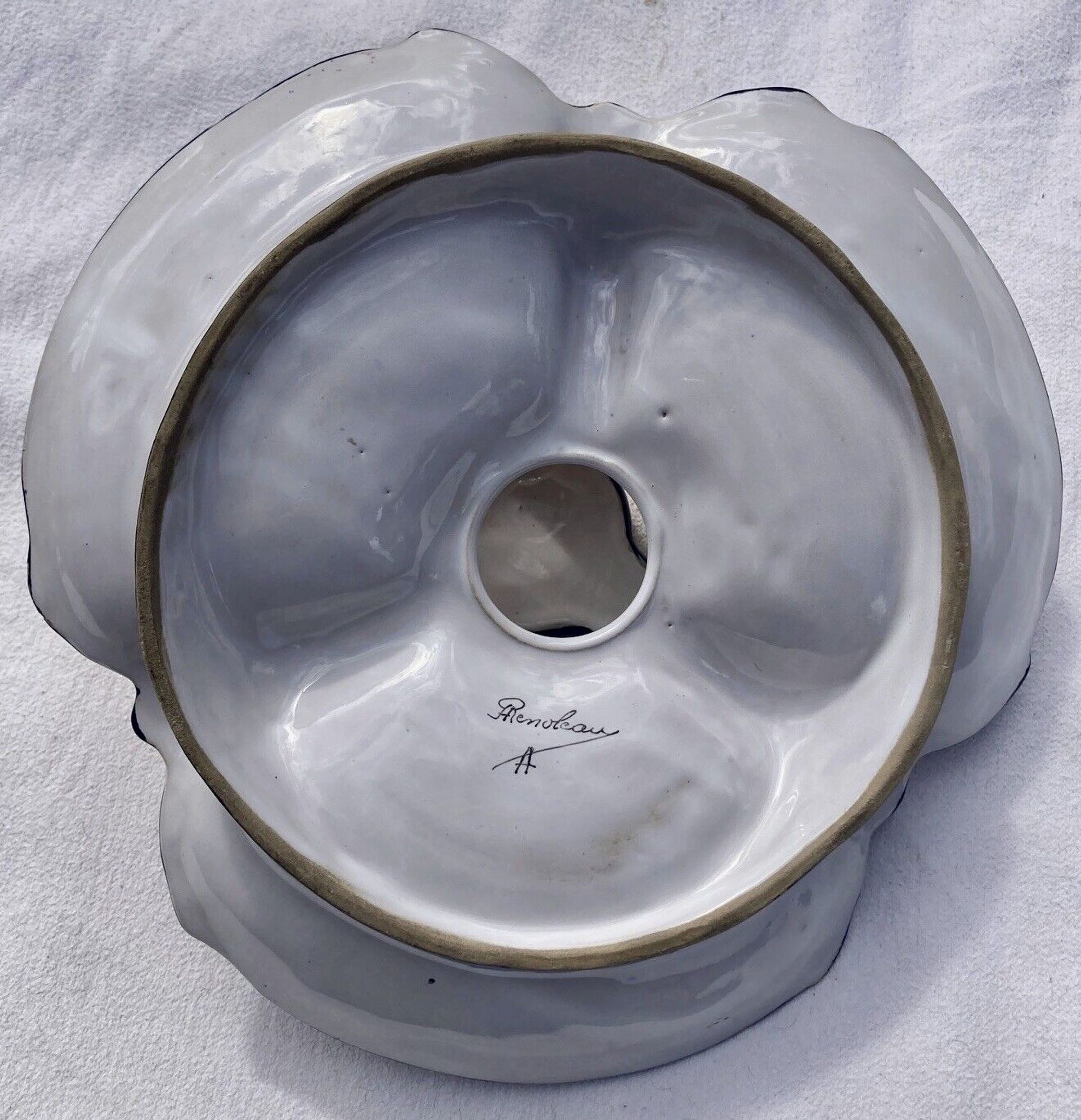Art deco tray or servant, Angoulême, signed on the back Alfred Renoleau