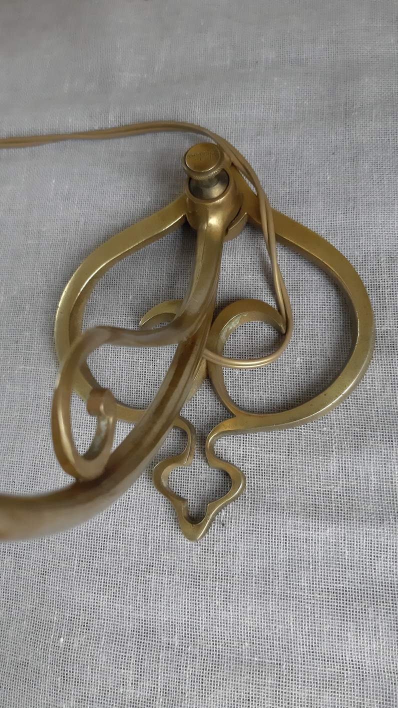 Art deco bronze lamp