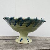 Ceramic fruit bowl on foot