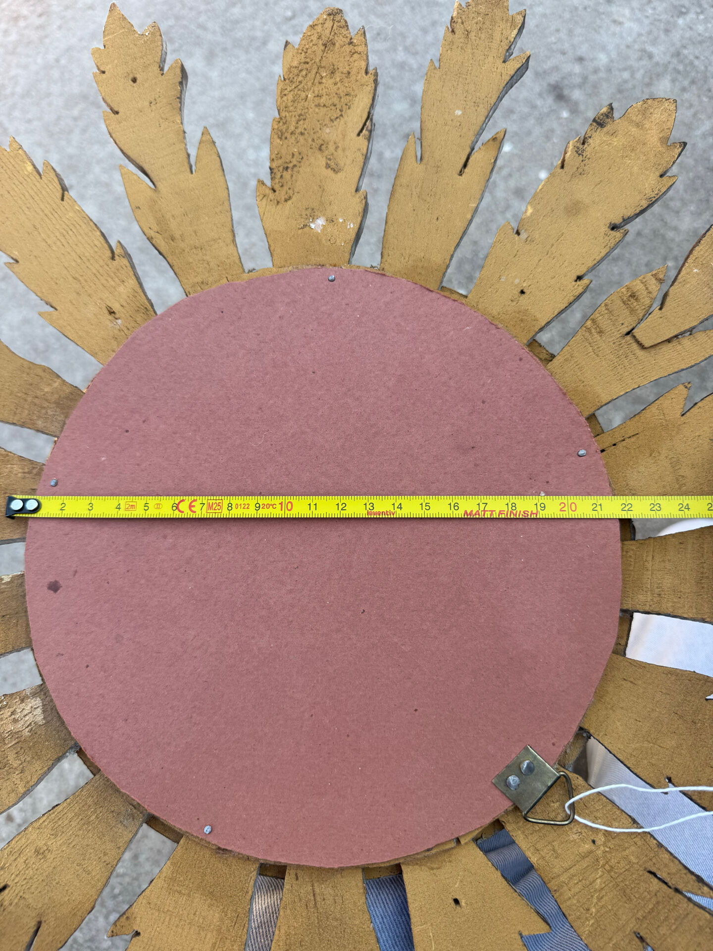 Miroir convexe doré ancien