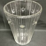 Stylish glass vase, art deco