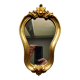 Baroque style gilded mirror.