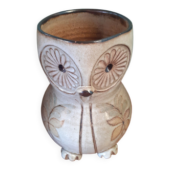 Zoomorphic vase in the shape of an owl spirit Pol Chambost