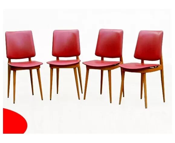 4 chairs Baumann Model Nadia 955 vintage 1960