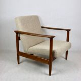 Beige Boucle GFM-142 Armchair attributed to Edmund Homa, 1970s