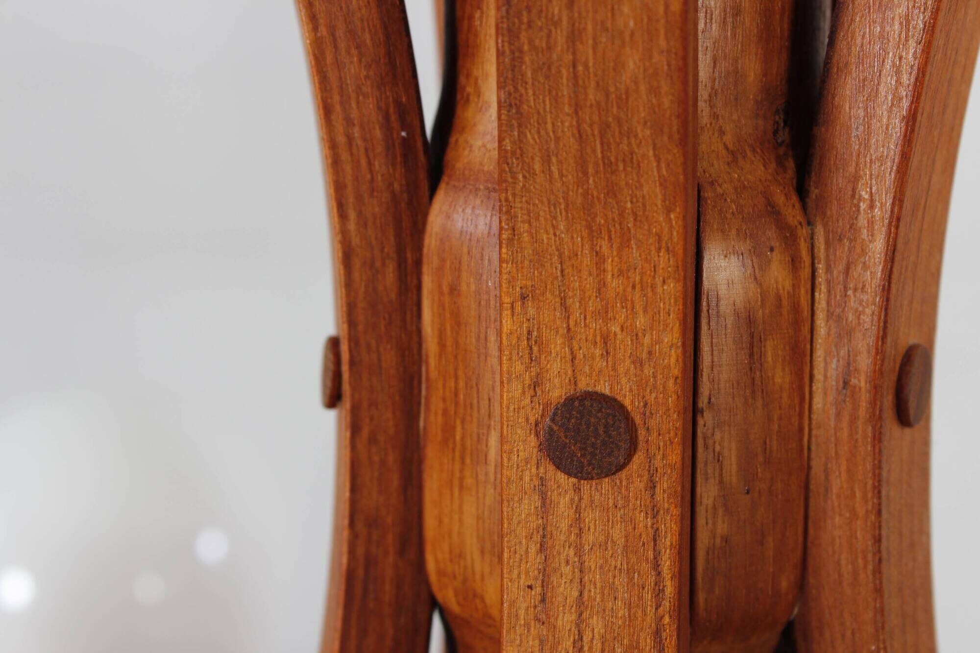 Vintage teak Candela pendant lamp Domus Danish design