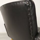 Vintage armchair skaï black