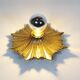 Rare set of 1950s bronze sunburst wall lamps – Germany 1950s