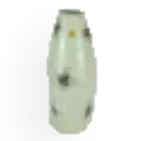 Mid century ceramic vase silberdistel abstract decor craquelé glaze 125/30