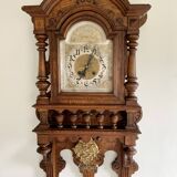 Antique Gustav Becker Freiburg Regulator Oak Case Clock, Germany, 1900s