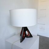 1950s ceramic table lamp, free form