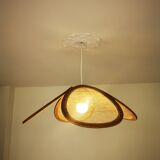 Suspension canvas and bamboo