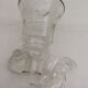 Carafe chiseled glass with 2 glasses