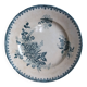 Flat plate, ironstone, Saint Amand, Margot decoration, Amandinoise company, 1920.