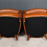 Pair of Solange club armchairs in sheepskin leather – reproduction
