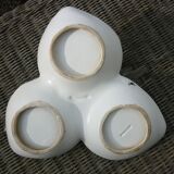 Aperitif dish made from 3 vallauris cups