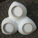 Aperitif dish made from 3 vallauris cups