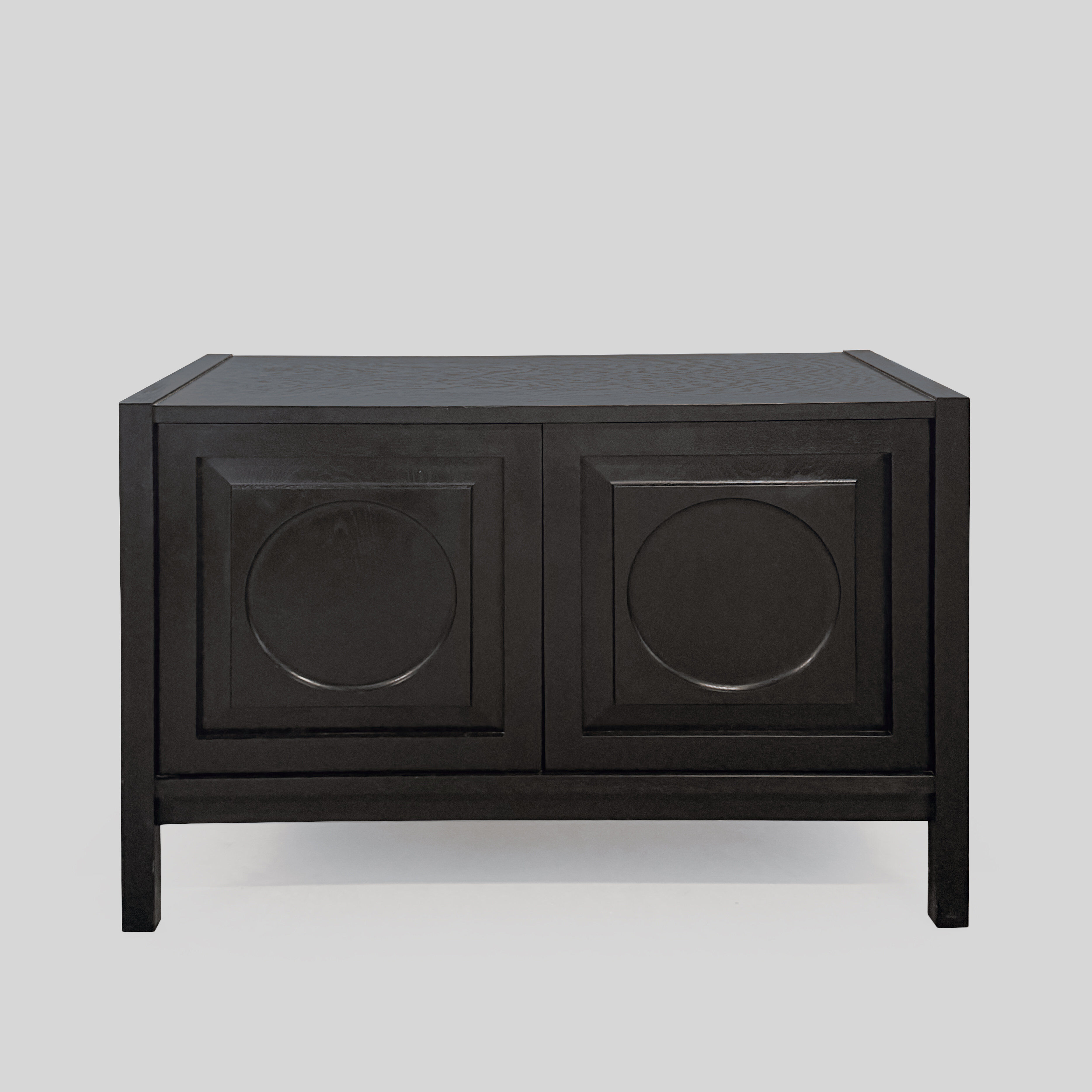 Graphical Defour black sideboard, 1970s