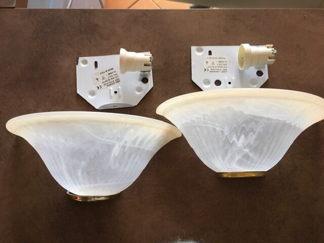 Lot 2 appliques albâtre