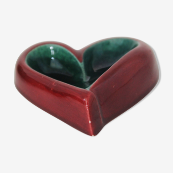 Vallauris type heart ashtray